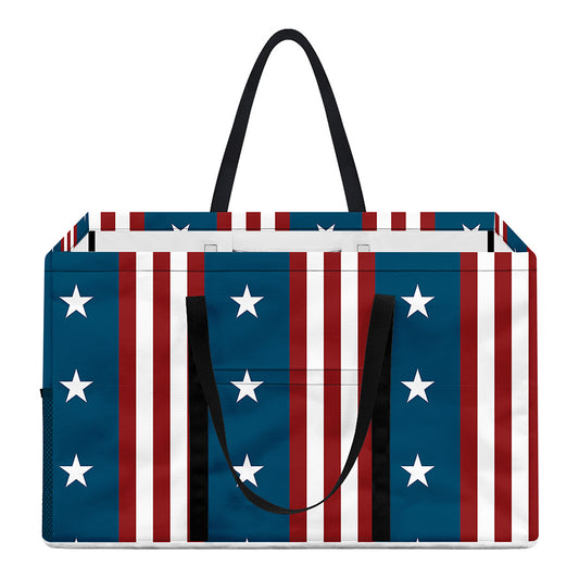 USA Independence Day Pattern Print Utility Tote Bag