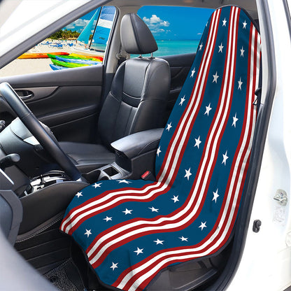 USA Independence Day Pattern Print Waterproof Car Seat Cover