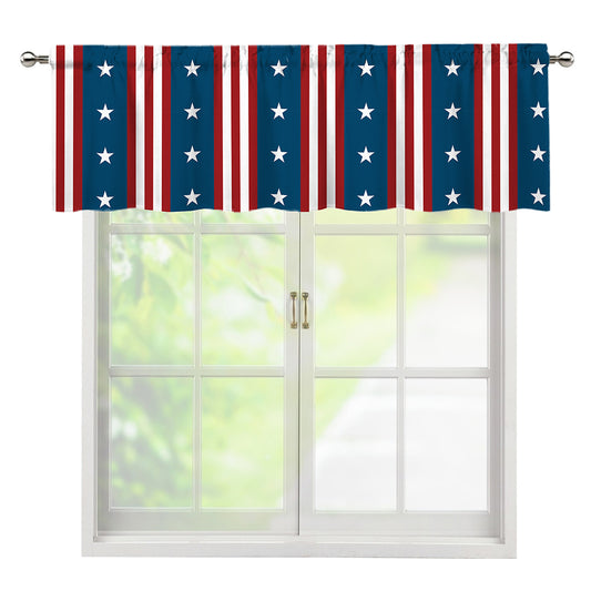 USA Independence Day Pattern Print Window Valance