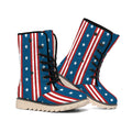 USA Independence Day Pattern Print Winter Boots