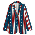 USA Independence Day Pattern Print Women's Blazer