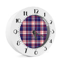 USA Patriotic Plaid Print Alarm Clock