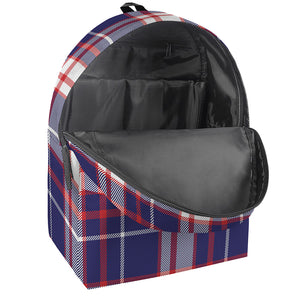 USA Patriotic Plaid Print Backpack