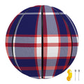 USA Patriotic Plaid Print Basketball