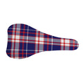 USA Patriotic Plaid Print Bicycle Seat Cover