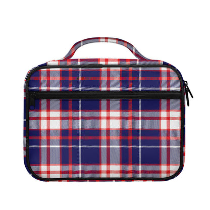USA Patriotic Plaid Print Briefcase Bible Bag