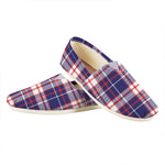 USA Patriotic Plaid Print Casual Shoes