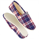 USA Patriotic Plaid Print Casual Shoes