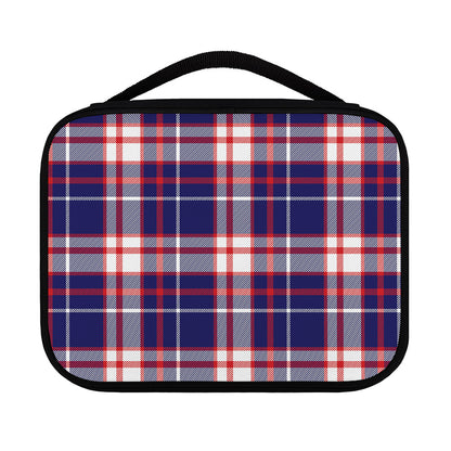 USA Patriotic Plaid Print Classic Bible Case
