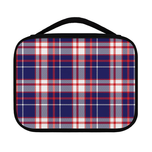 USA Patriotic Plaid Print Classic Bible Case