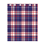 USA Patriotic Plaid Print Curtain