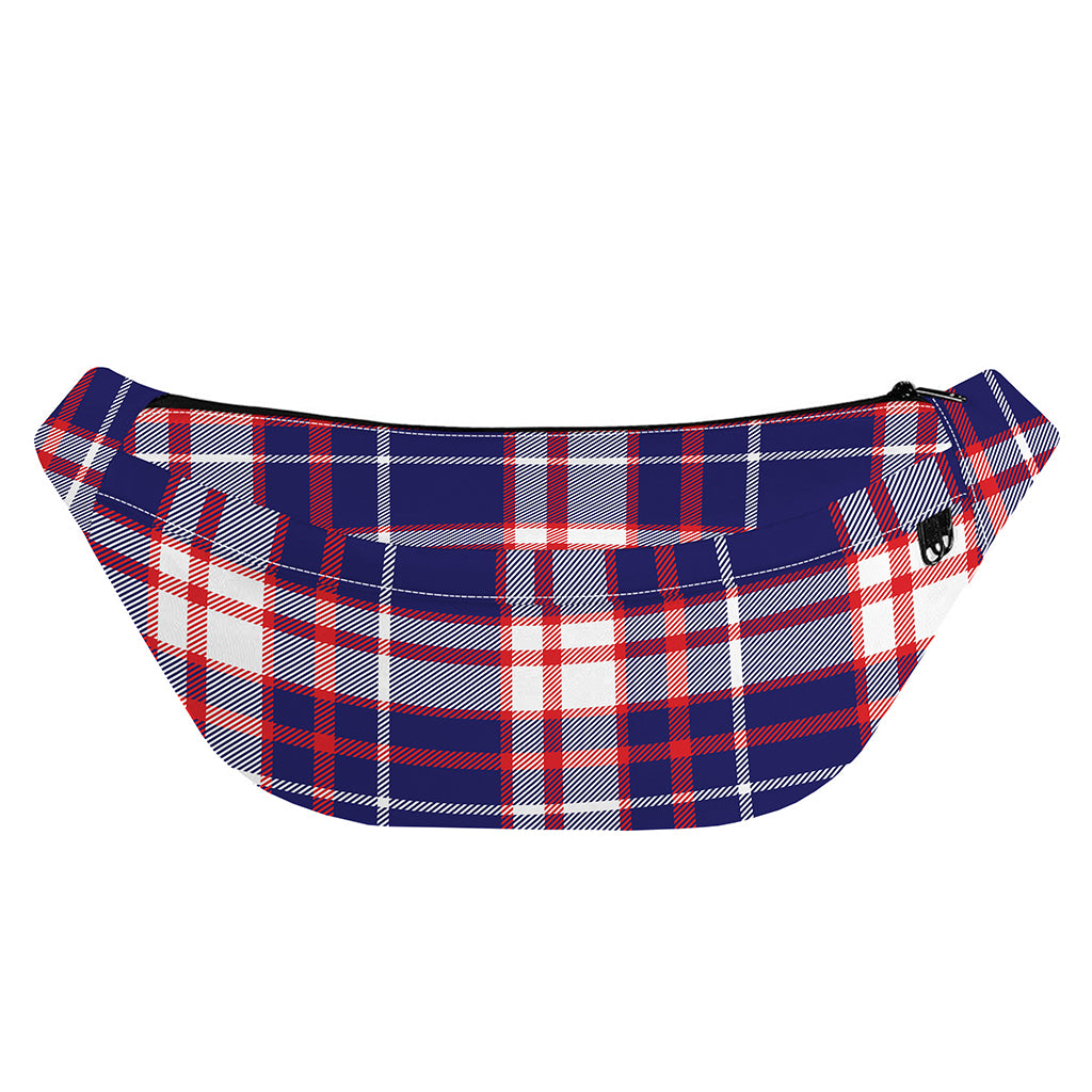 USA Patriotic Plaid Print Fanny Pack