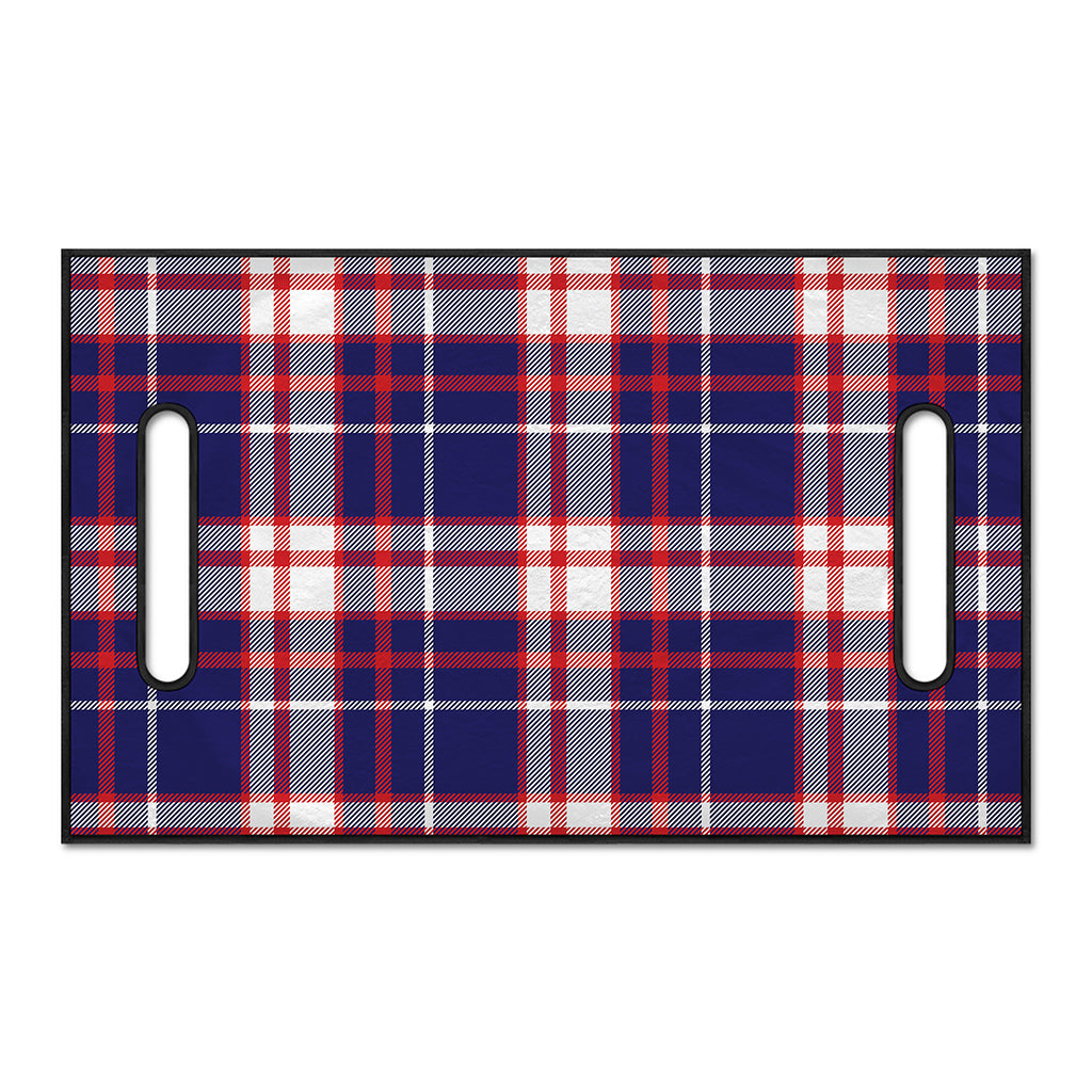 USA Patriotic Plaid Print Golf Cart Seat Cover