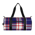 USA Patriotic Plaid Print Gym Bag