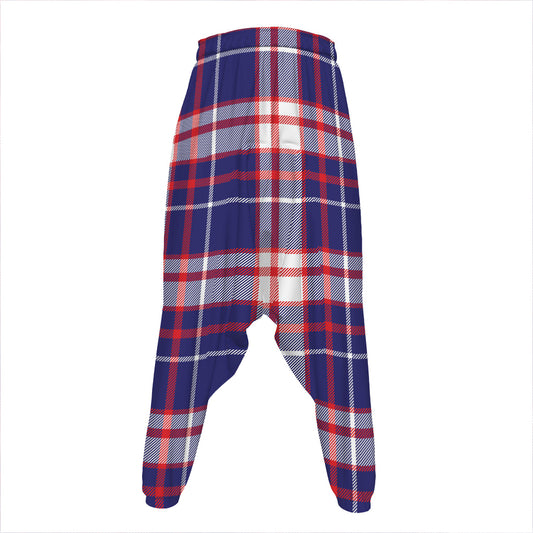 USA Patriotic Plaid Print Hammer Pants