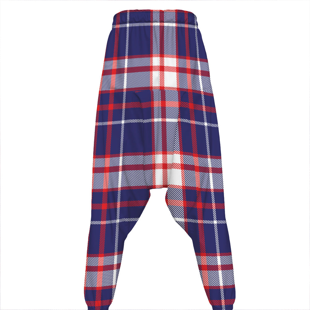 USA Patriotic Plaid Print Hammer Pants