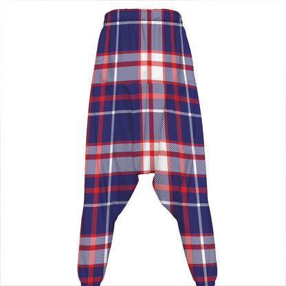 USA Patriotic Plaid Print Hammer Pants