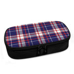 USA Patriotic Plaid Print Insulin Cooler Travel Case