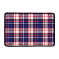 USA Patriotic Plaid Print Kitchen Mat
