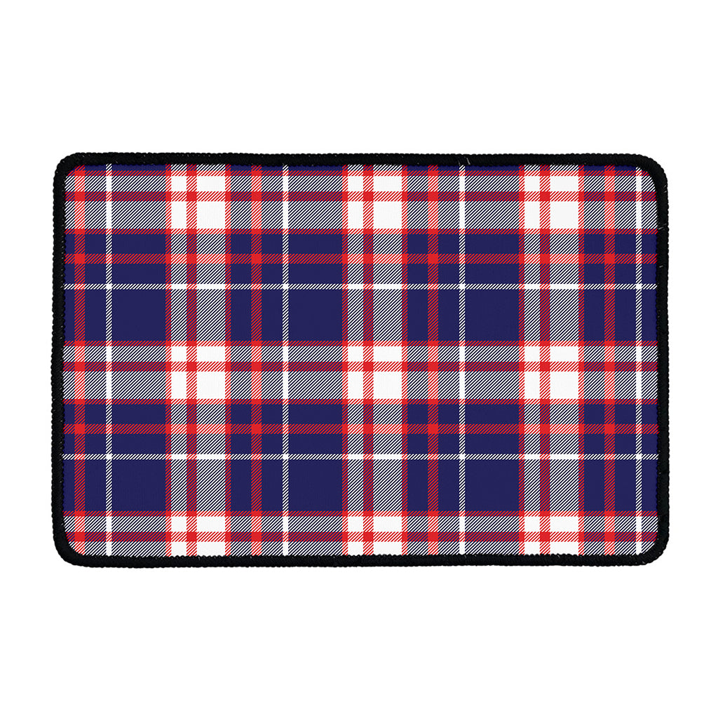 USA Patriotic Plaid Print Kitchen Mat