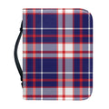 USA Patriotic Plaid Print Leather Bible Cover