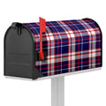 USA Patriotic Plaid Print Mailbox Cover