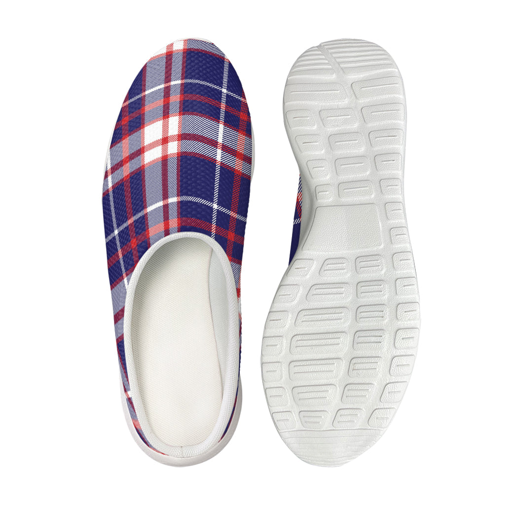 USA Patriotic Plaid Print Mesh Casual Shoes