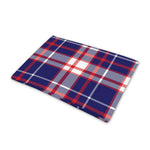 USA Patriotic Plaid Print Pet Cooling Mat Cover