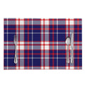 USA Patriotic Plaid Print Placemat
