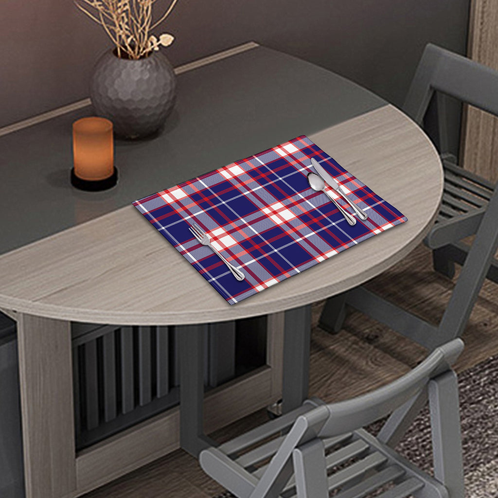 USA Patriotic Plaid Print Placemat