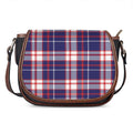USA Patriotic Plaid Print Saddle Bag