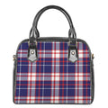 USA Patriotic Plaid Print Shoulder Handbag