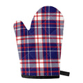 USA Patriotic Plaid Print Single Oven Mitt