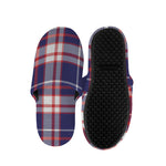 USA Patriotic Plaid Print Slippers