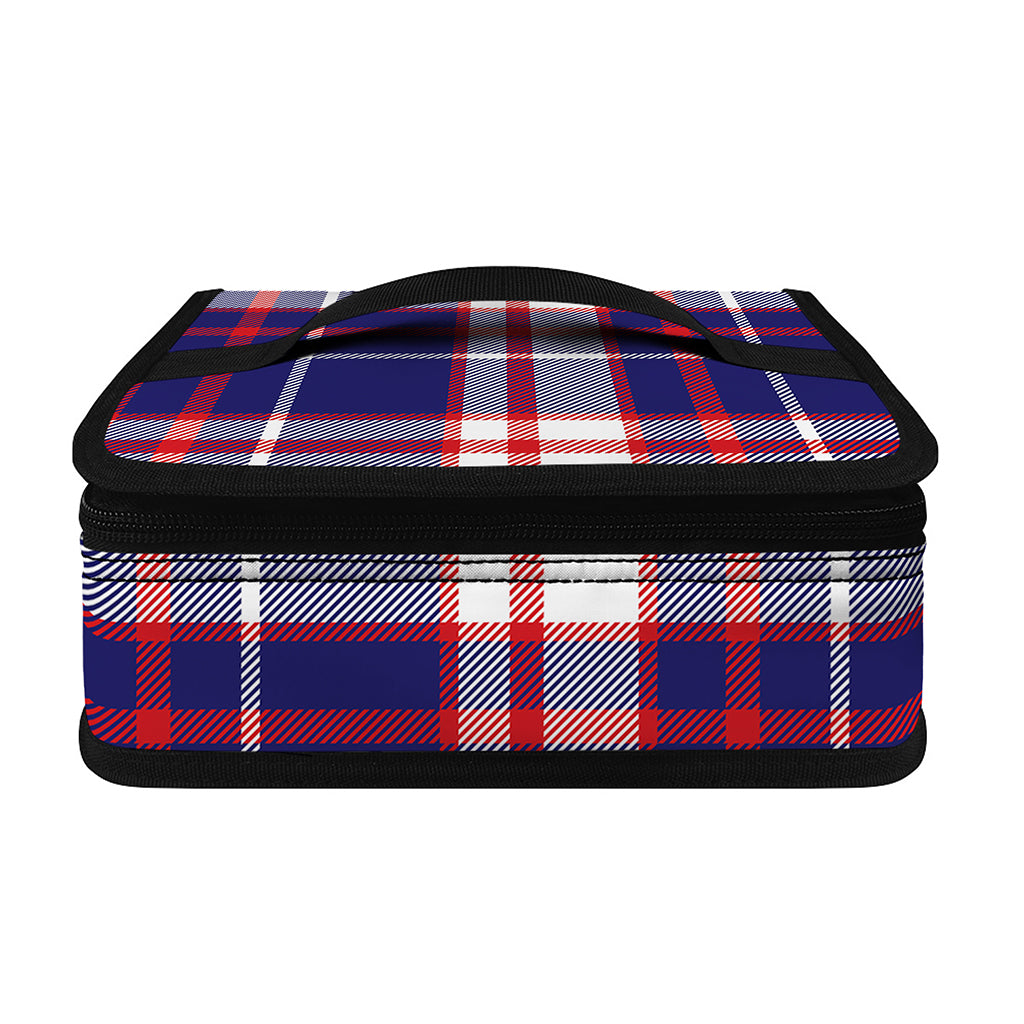 USA Patriotic Plaid Print Small Lunch Bag