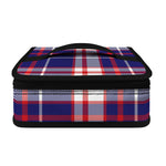 USA Patriotic Plaid Print Small Lunch Bag