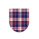 USA Patriotic Plaid Print Toilet Lid Cover