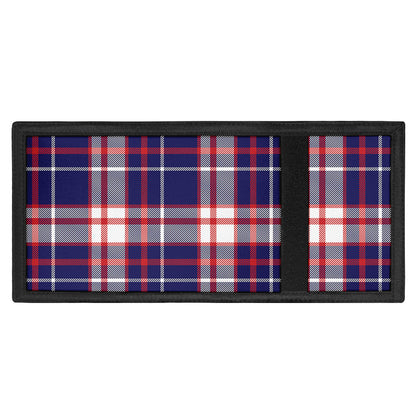USA Patriotic Plaid Print Trifold Wallet