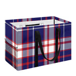 USA Patriotic Plaid Print Utility Tote Bag