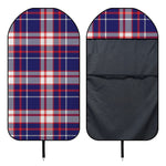 USA Patriotic Plaid Print Waterproof Car Seat Cover