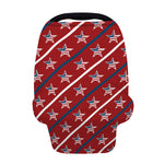 USA Patriotic Star Pattern Print Baby Seat Cover
