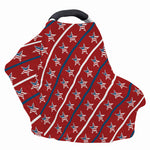 USA Patriotic Star Pattern Print Baby Seat Cover
