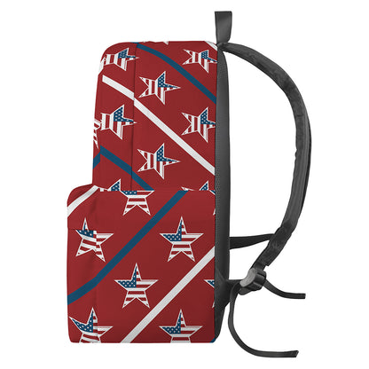 USA Patriotic Star Pattern Print Backpack