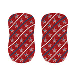 USA Patriotic Star Pattern Print Bar Stool Covers