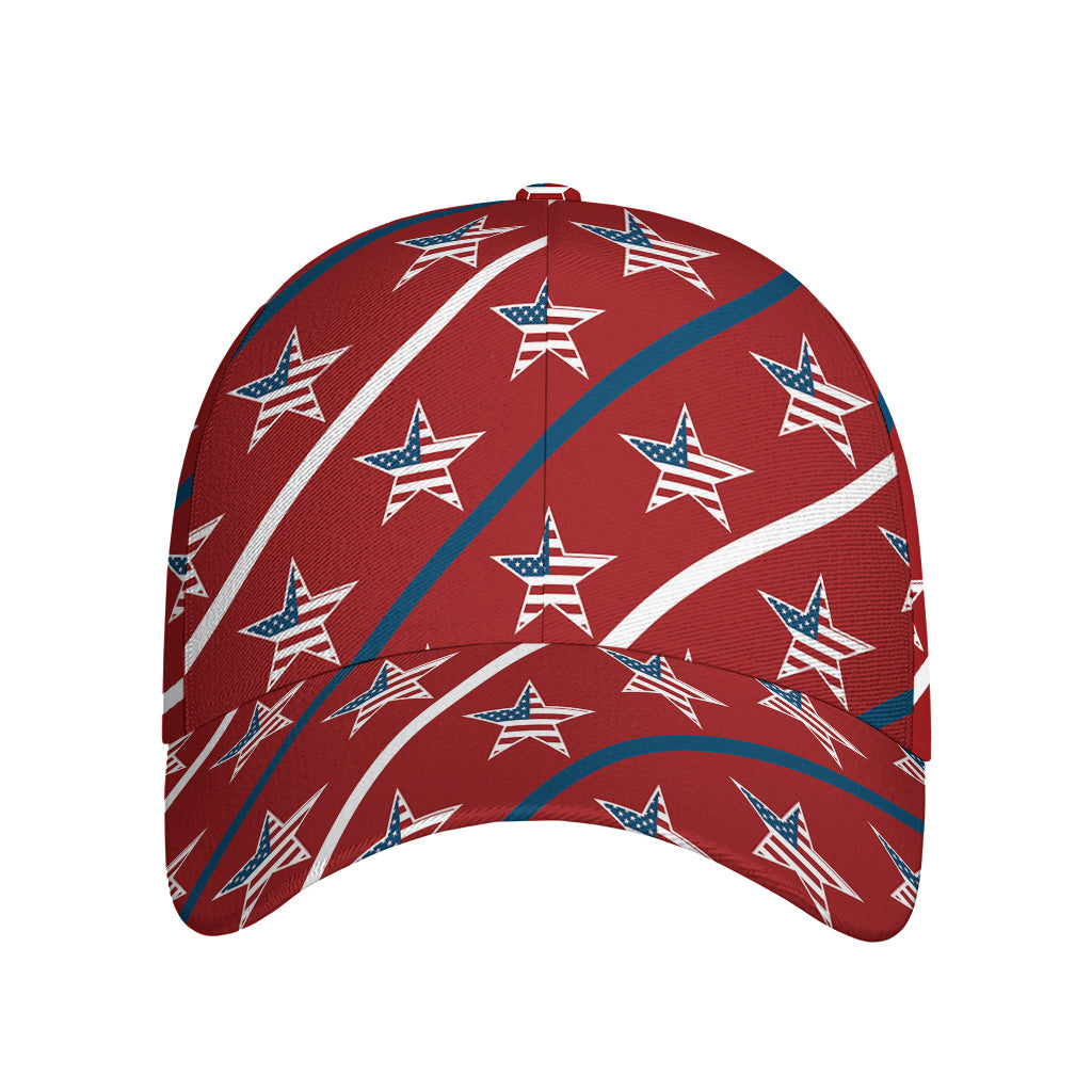 USA Patriotic Star Pattern Print Baseball Cap