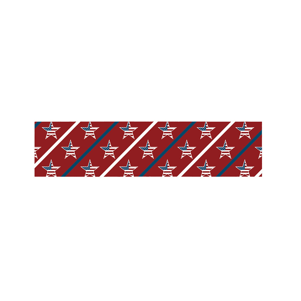 USA Patriotic Star Pattern Print Bed Runner