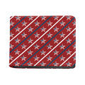 USA Patriotic Star Pattern Print Bifold Wallet