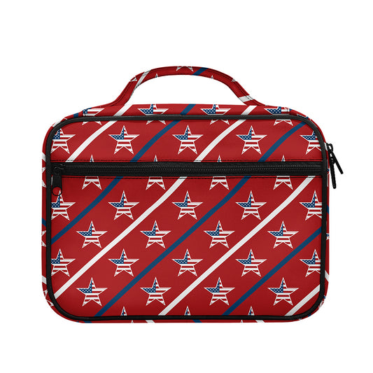 USA Patriotic Star Pattern Print Briefcase Bible Bag