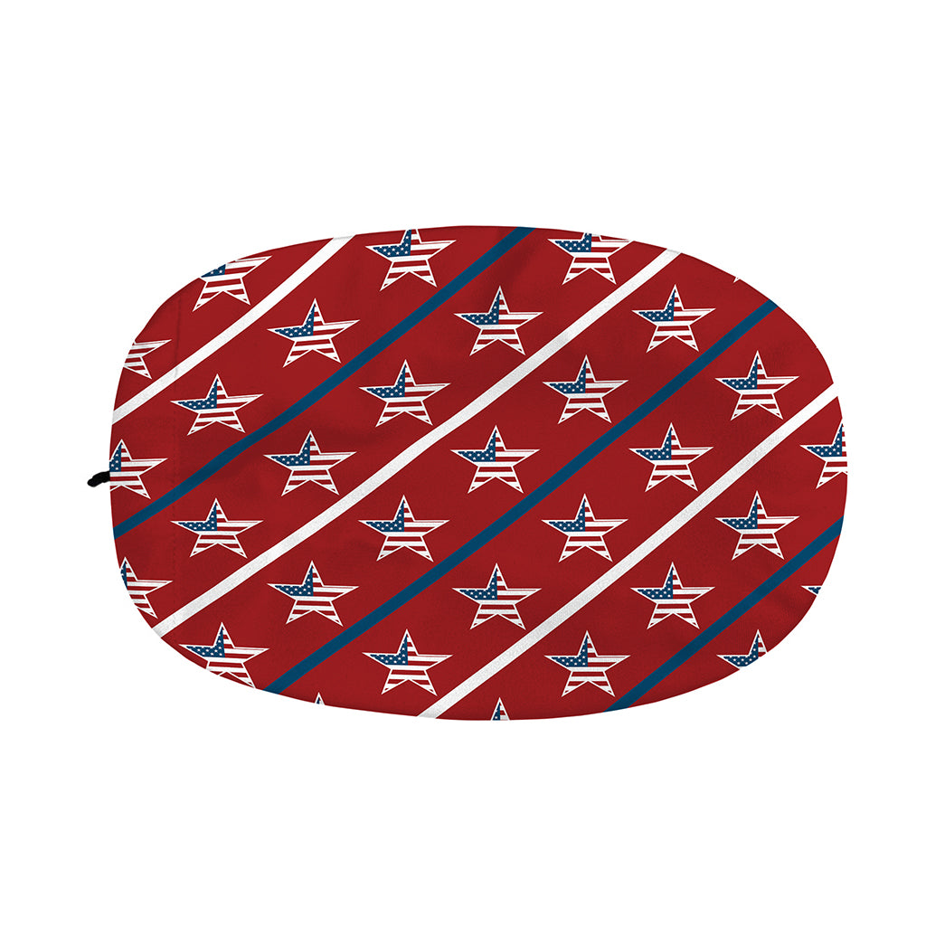 USA Patriotic Star Pattern Print Car Side Mirror Covers