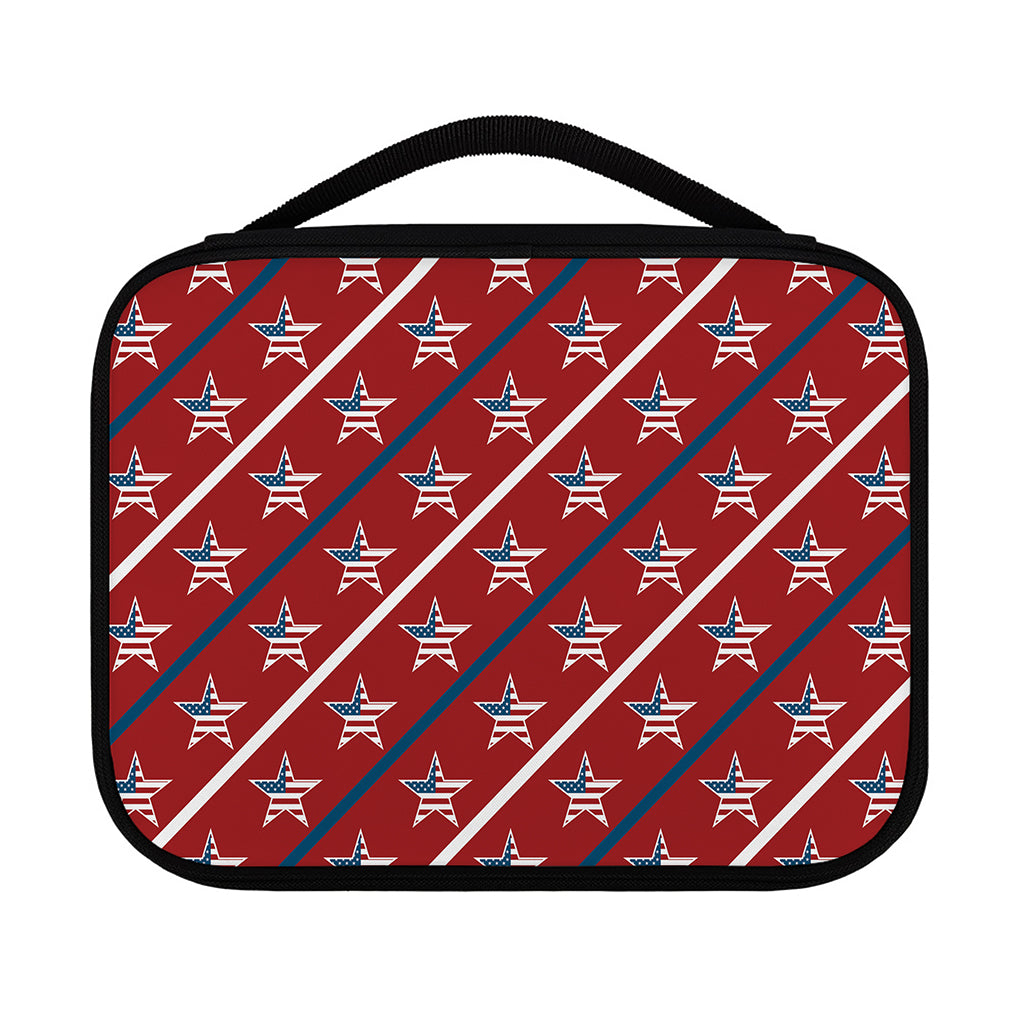 USA Patriotic Star Pattern Print Classic Bible Case